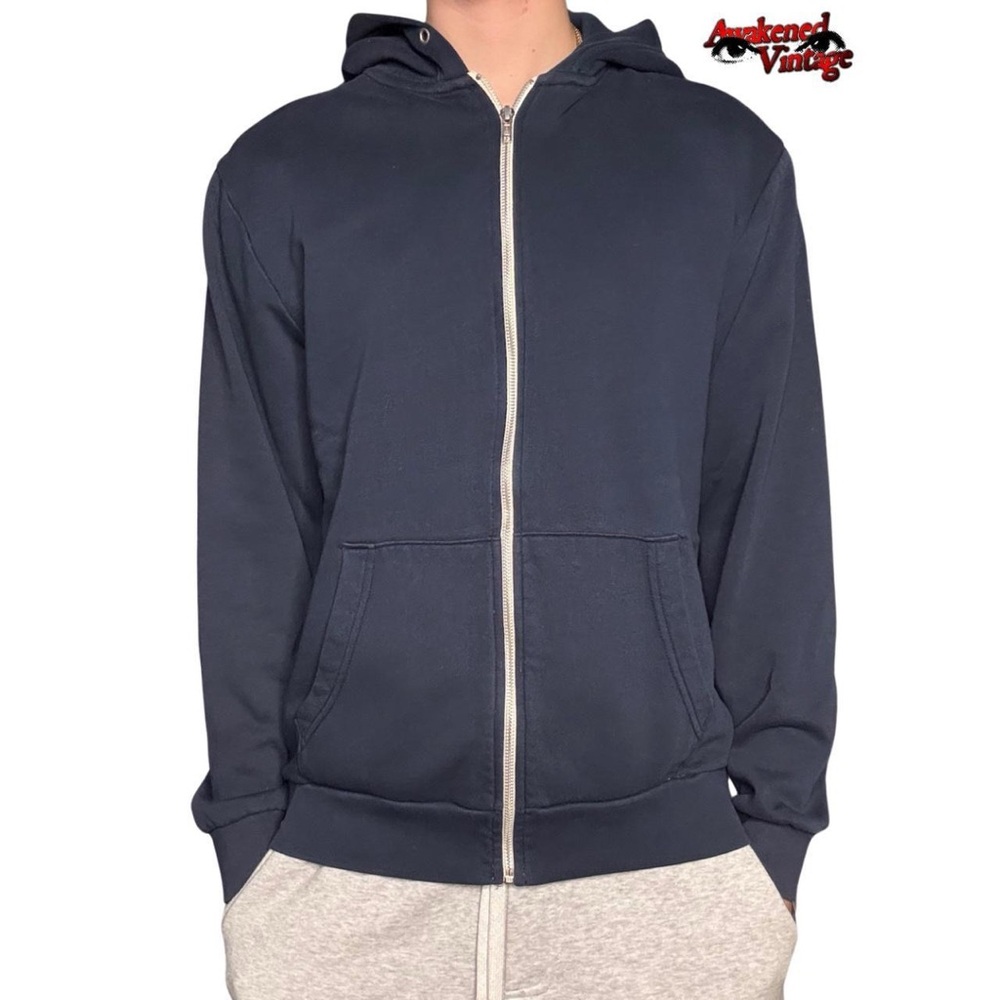 Vintage Old navy hoodie zip up blank navy size large